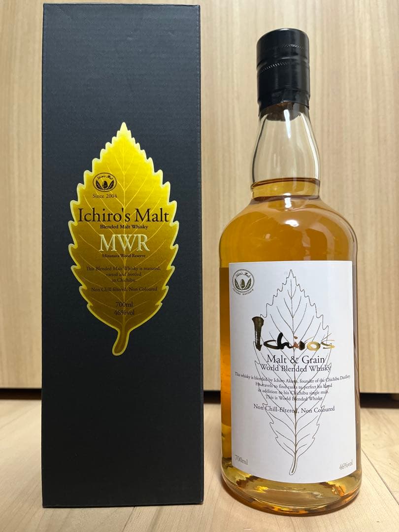 イチローズモルト　ミズナラウッドリザーブ ホワイトラベル　箱有　未開封 イチローズモルト ミズナラウッドリザーブ ホワイトラベル 箱有 未開封
