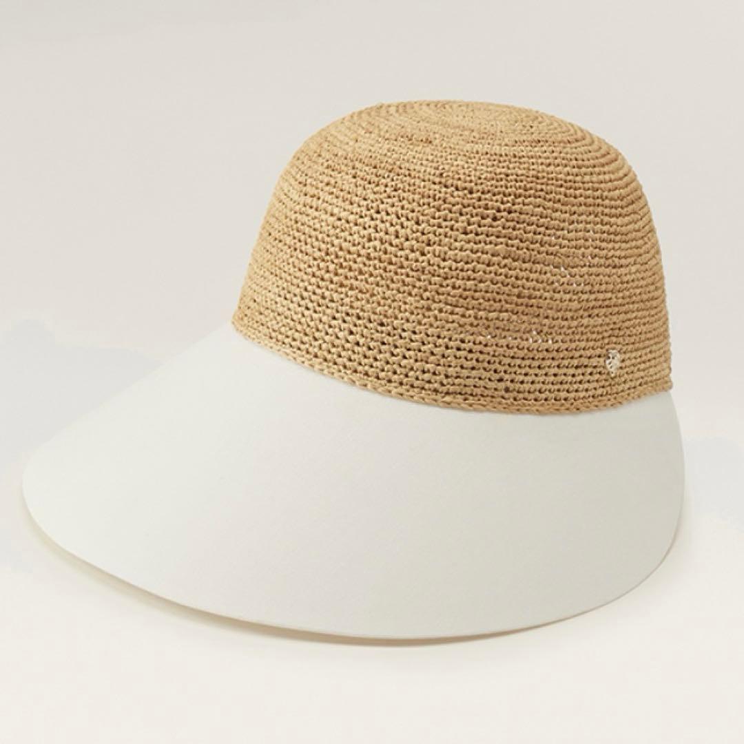 新品 Helen Kaminski ブレイズ ナチュラル x オフホワイト - メルカリ