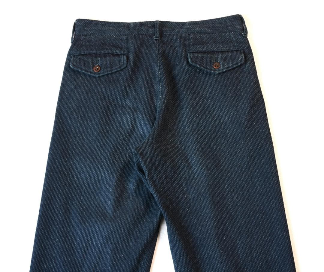 JAPAN BLUE JEANS 藍染刺し子2タックパンツ size30 日本製 - メルカリ