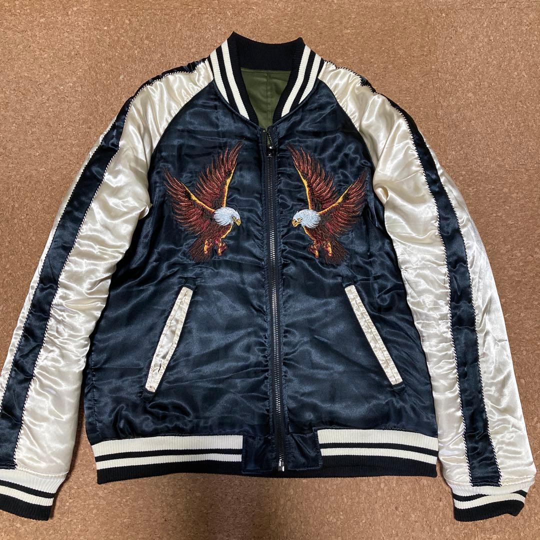 JACKROSE ジャックローズ スカジャン MA-1 鷲刺繍 リバーシブル - メルカリ