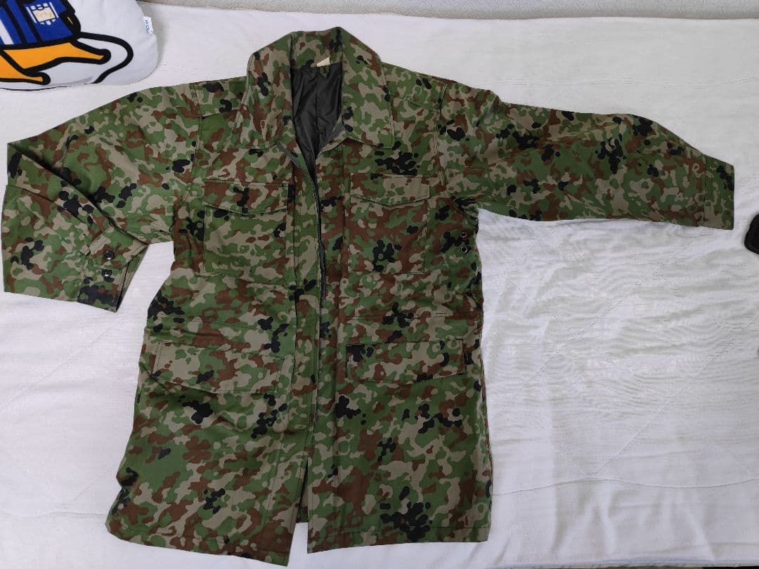 陸上自衛隊　迷彩作業外被　3A Yahoo!オークション - 陸上自衛隊 作業外被 3A