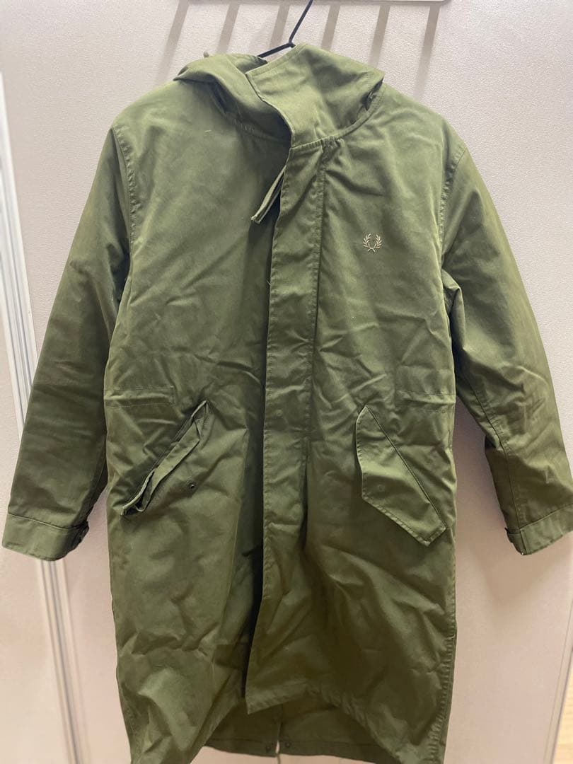 FRED PERRY モッズコート Sサイズ オリーブ 中古・古着通販】FRED PERRY (フレッドペリー) モッズコート オリーブ