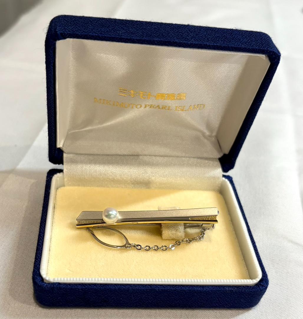 ミキモト MIKIMOTO ネクタイピン 真珠付き - メルカリ