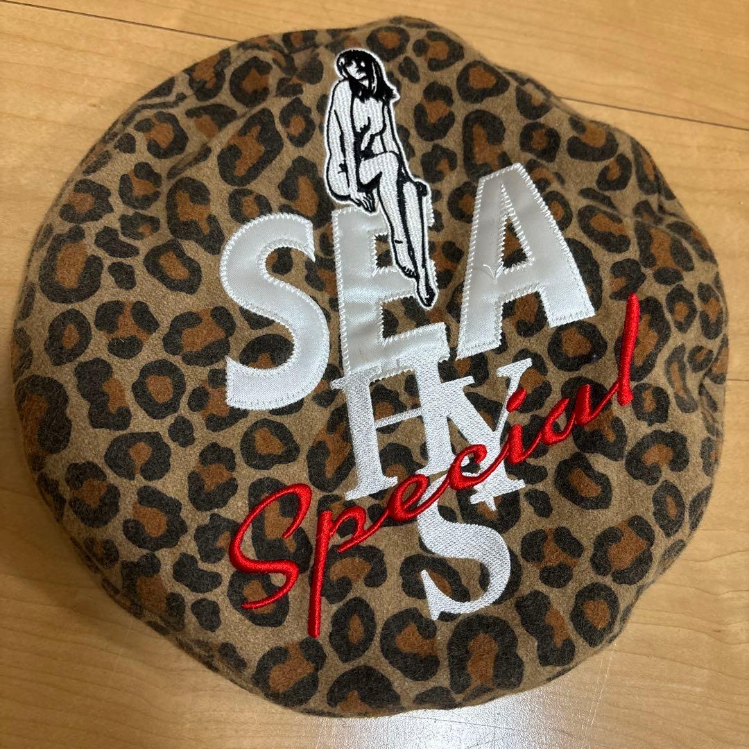 HYSTERIC GLAMOUR ×WIND AND SEAレオパード ベレー帽