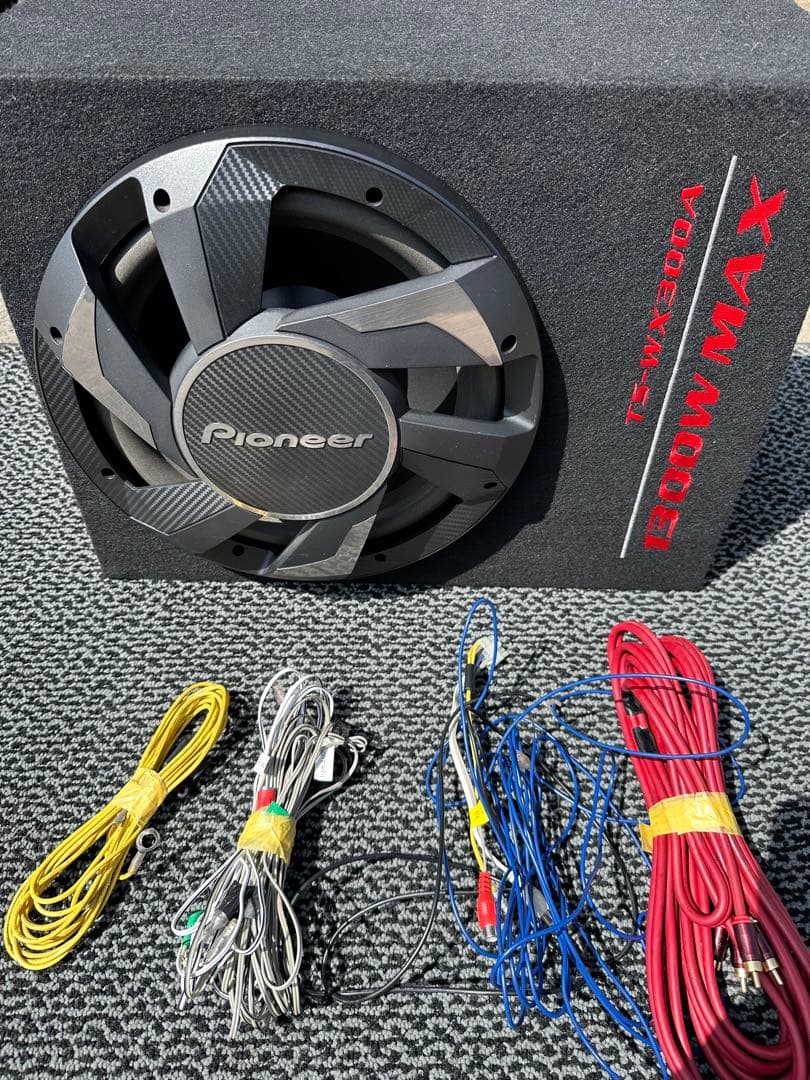 Pioneer TS-WX300A ウーファー 配線付き カロッツェリア TS-WX300A pioneer パイオニア carrozzeria 280Wアンプ