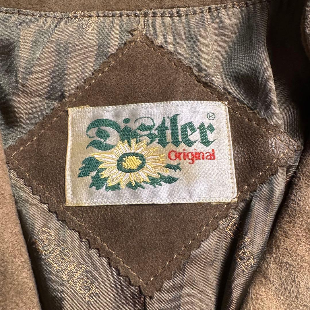 90's】Distler チロリアンジャケット 本革スエード ユーロ古着 XL