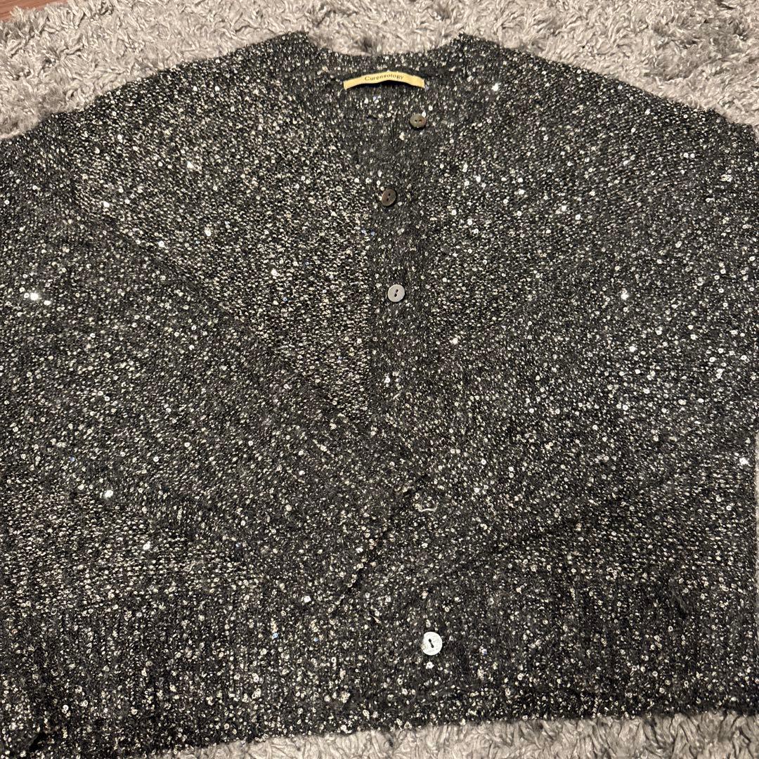 1／26まで限定価格！Curensologyスパングルショートカーディガン Curensology（カレンソロジー）の「Curensology(カレンソロジー