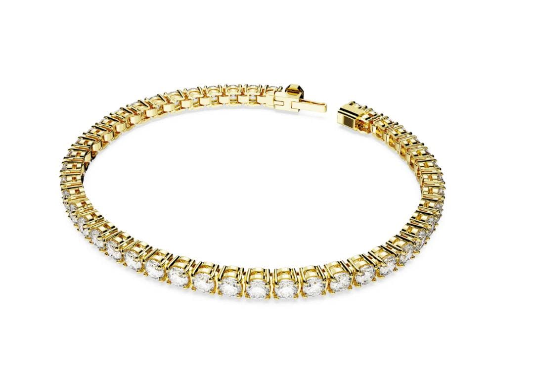 トトロ様専用 スワロフスキー Matrix Tennis ゴールドブレスレットM