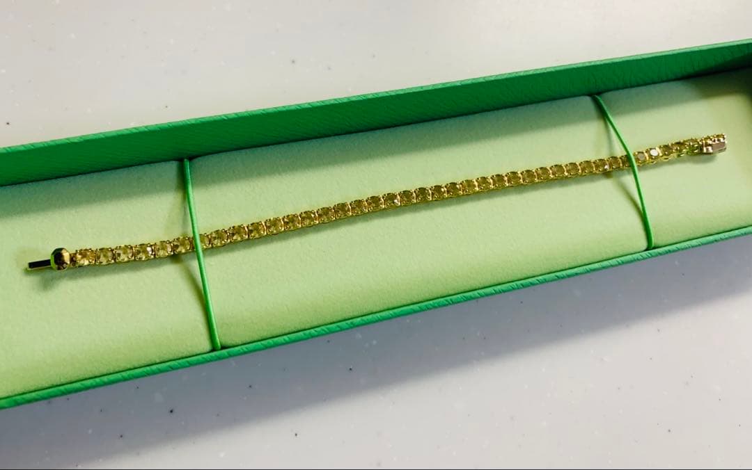 トトロ様専用 スワロフスキー Matrix Tennis ゴールドブレスレットM