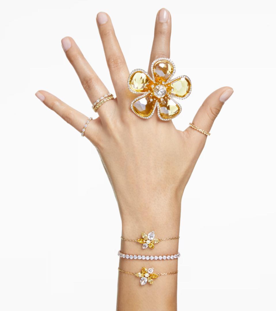 トトロ様専用 スワロフスキー Matrix Tennis ゴールドブレスレットM