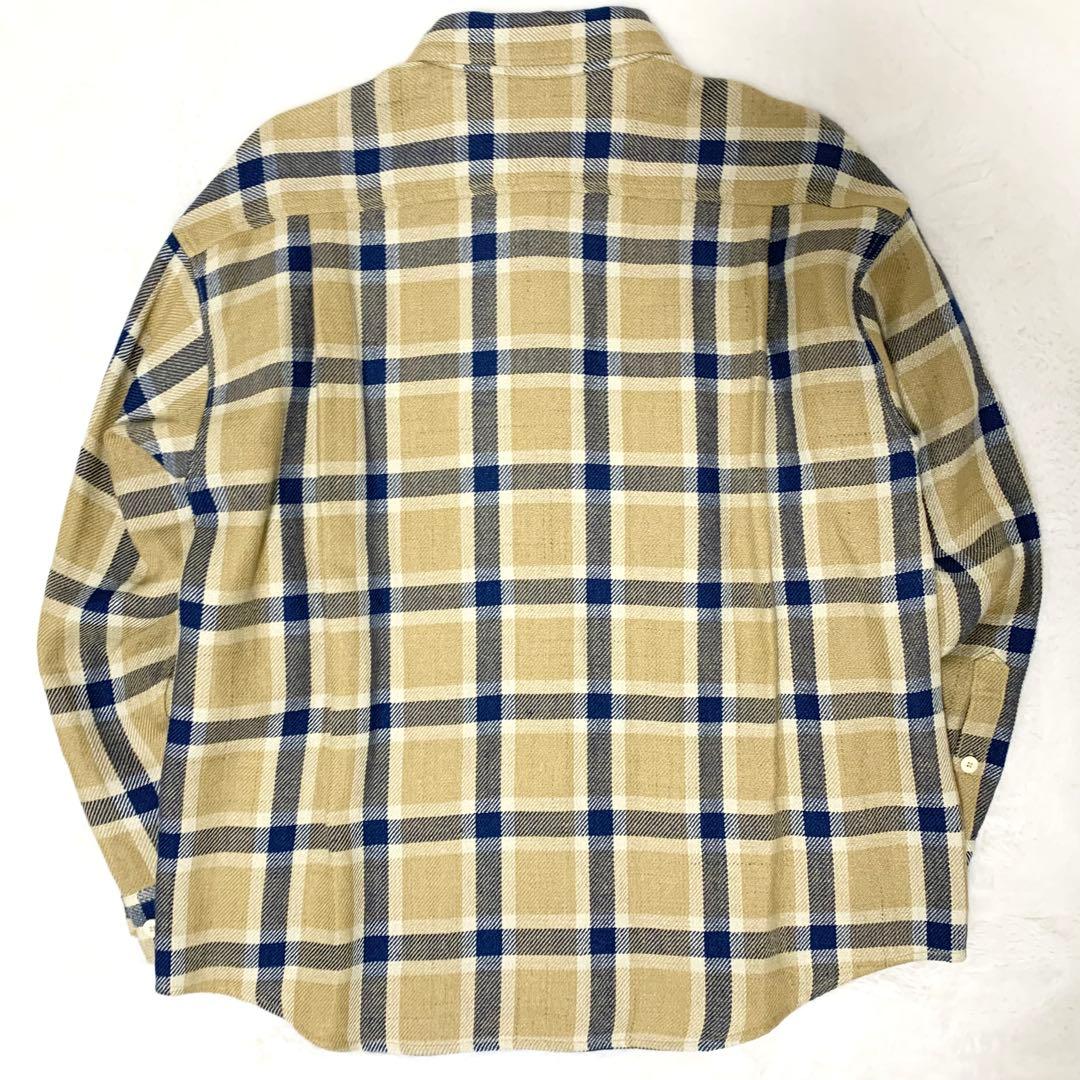 visvim LUMBER L/S リネン×ウール チェックシャツ ベージュ 2 - メルカリ