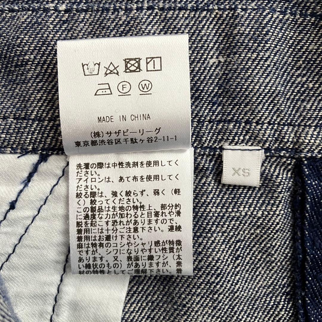 美品✨RHC ロンハーマン リネン サロペット インディゴ オーバーオール