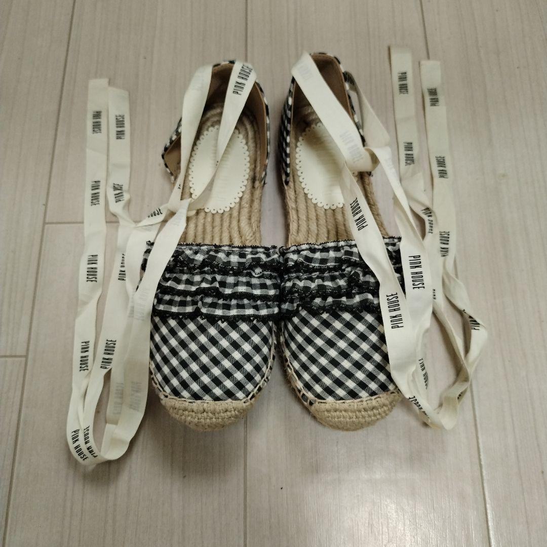 PINK HOUSE フリル付きエスパドリーユ 花びらフリル使いローンタブリエ*〜 | ピンクハウス | 松坂屋名古屋店