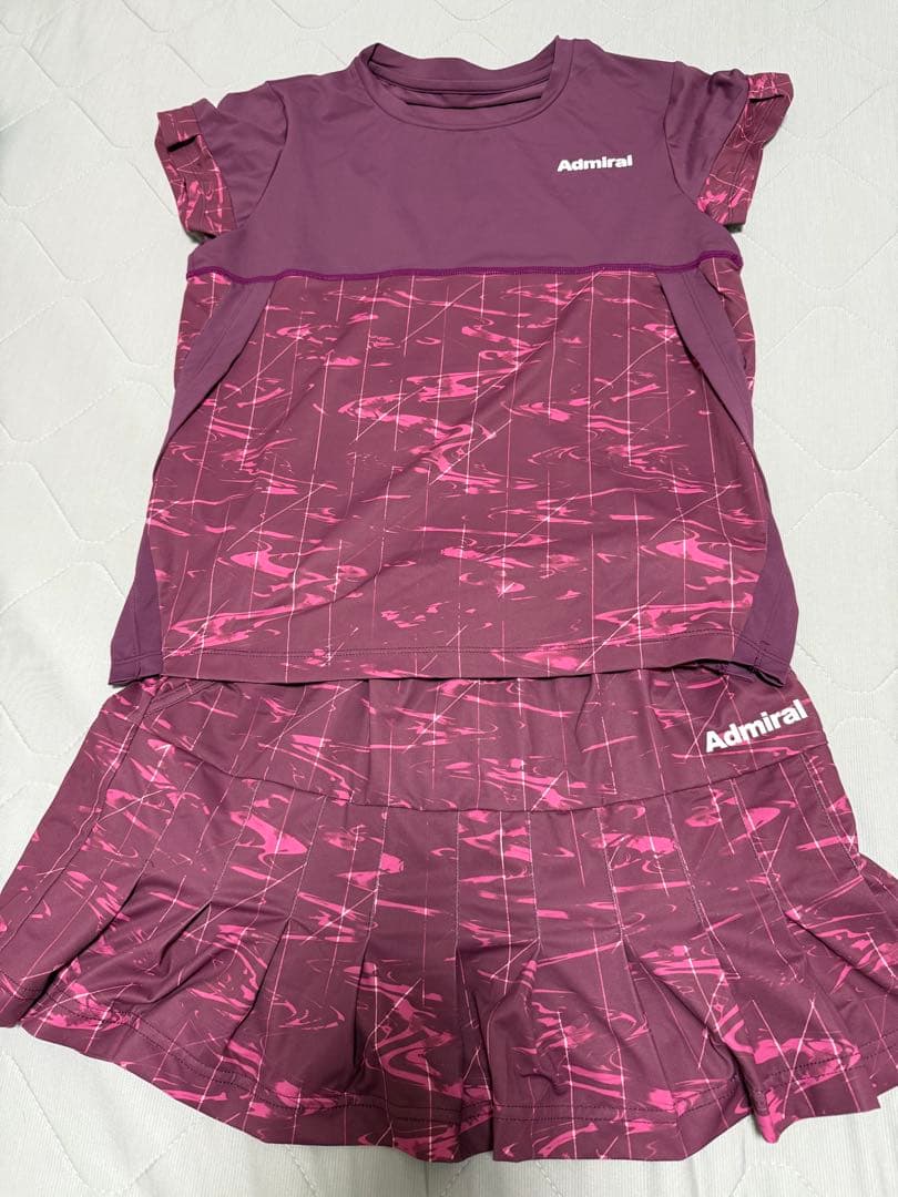 みく　Admiral テニスウェア セットアップ アドミラルテニスウェアセットアップみく Admiral テニスウェア