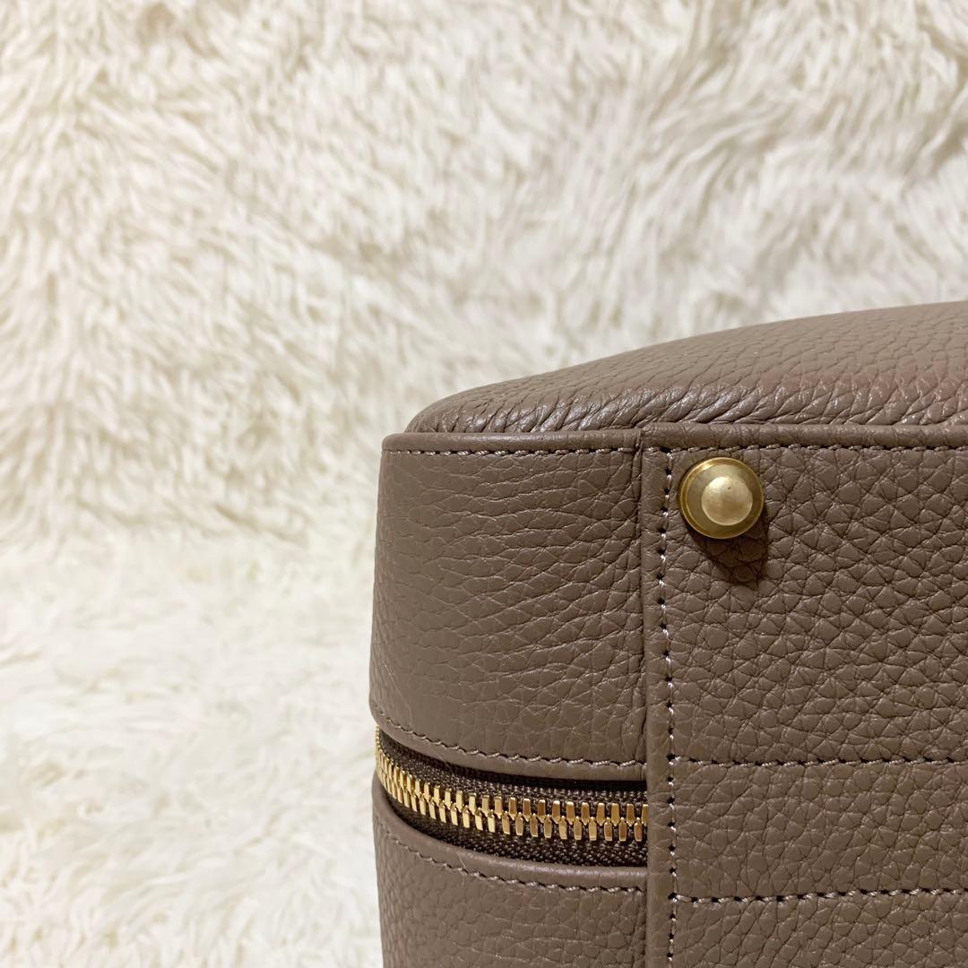 未使用に近い】大峡製鞄 ゲント•メディア スリムオーバーナイト トープ