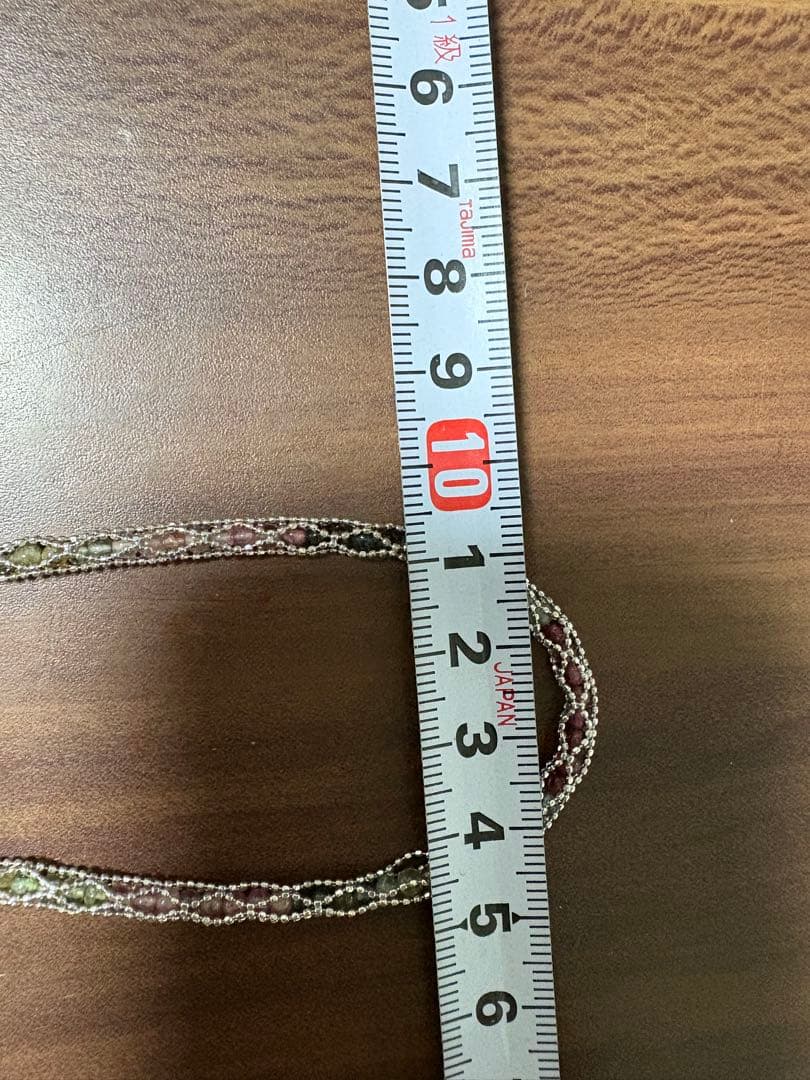 み 豪華 K18WG ネックレス 宝石 12.9g