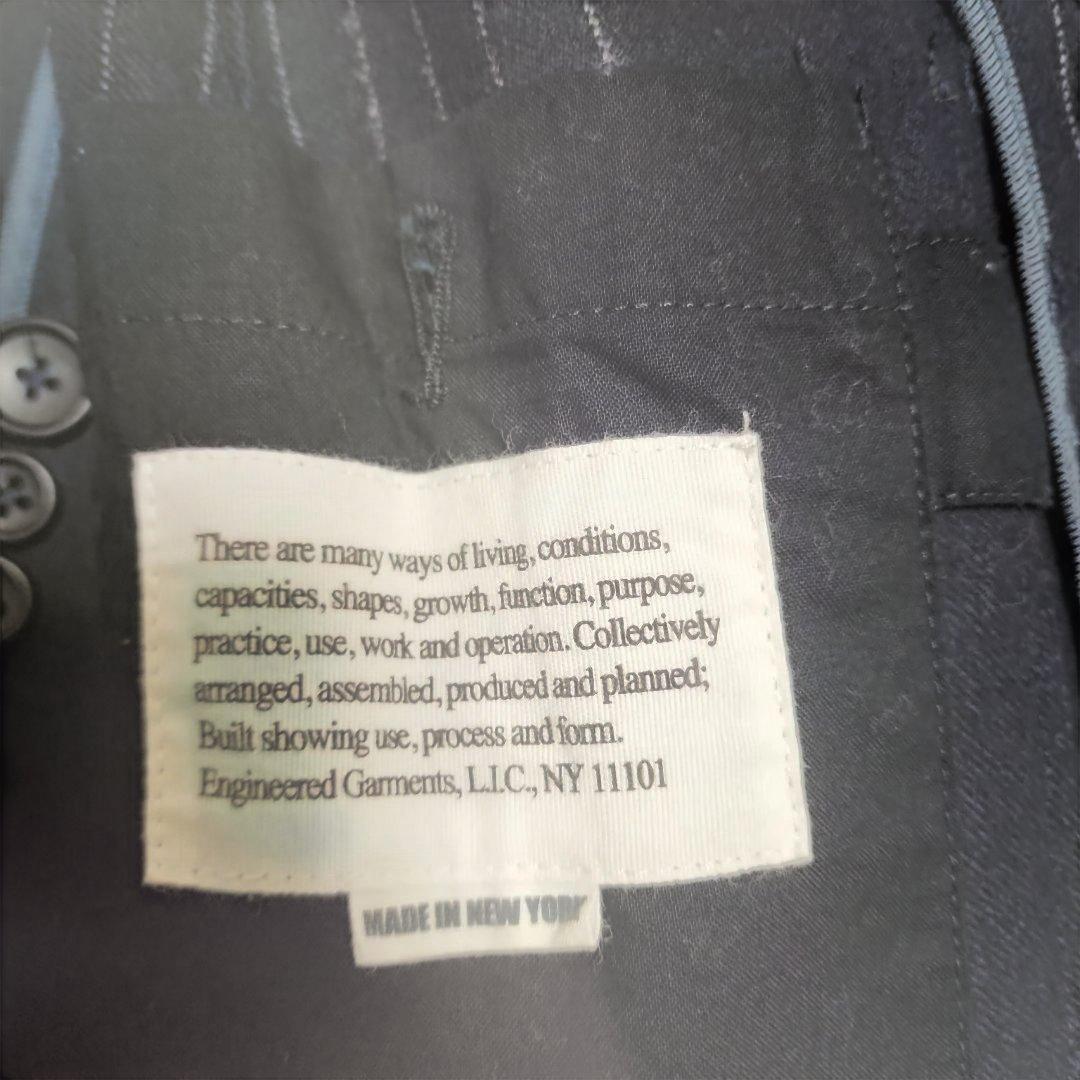 新品】エンジニアードガーメンツ NBジャケット チョークストライプ