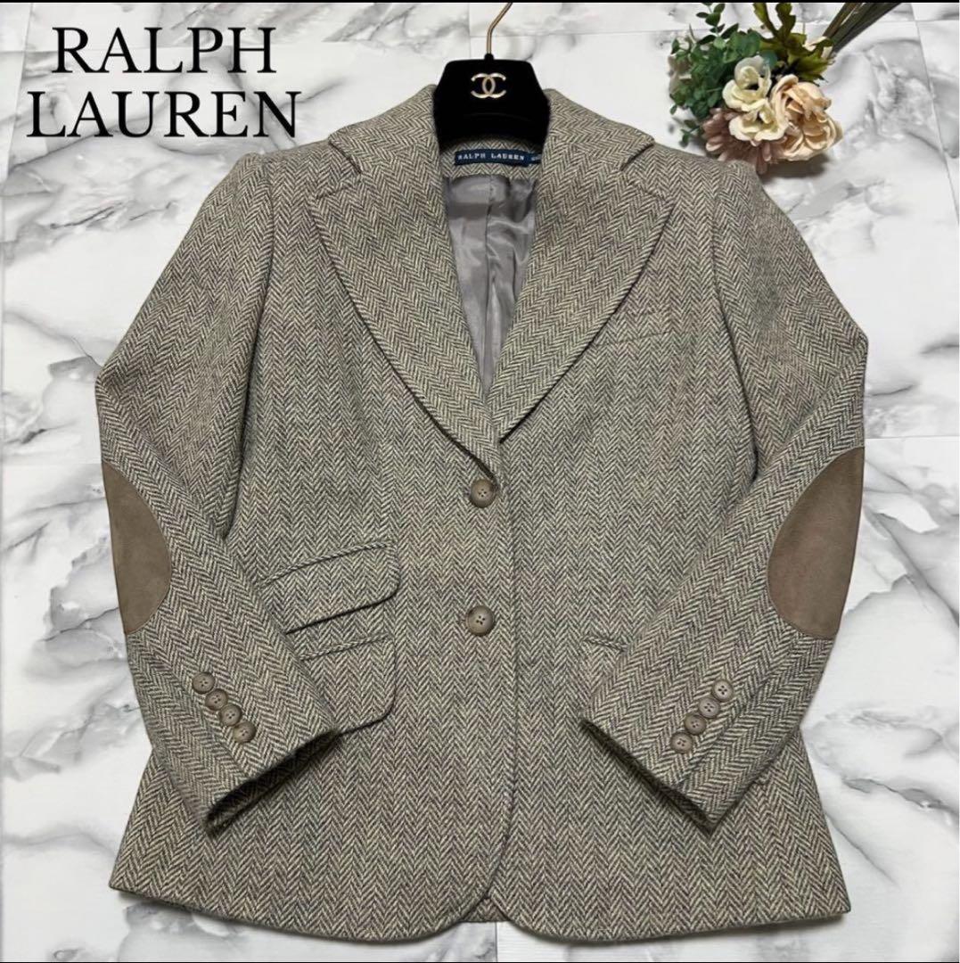 美品】ラルフローレン テーラードジャケット ヘリンボーン アルパカ混