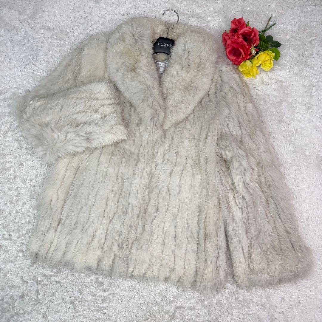 サガフォックス ブルーフォックス コート ジャケット リアルファー 本