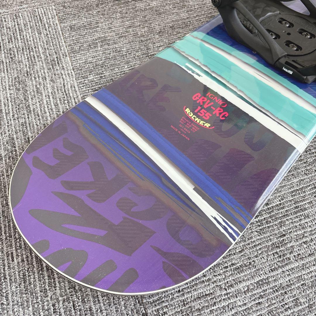 73超豪華❗️IGNIO/HEAD メンズスノーボードセット☆155cm+ビン付