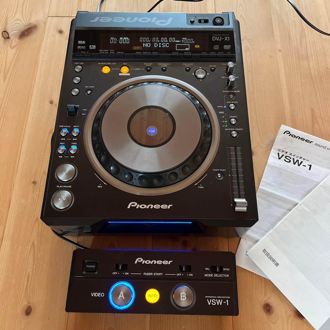 DJ機材 Pioneer DVJ-X1 & VSW-1 DVJ-X1 (archived) Pro DVD video deck (black) - Pioneer DJ