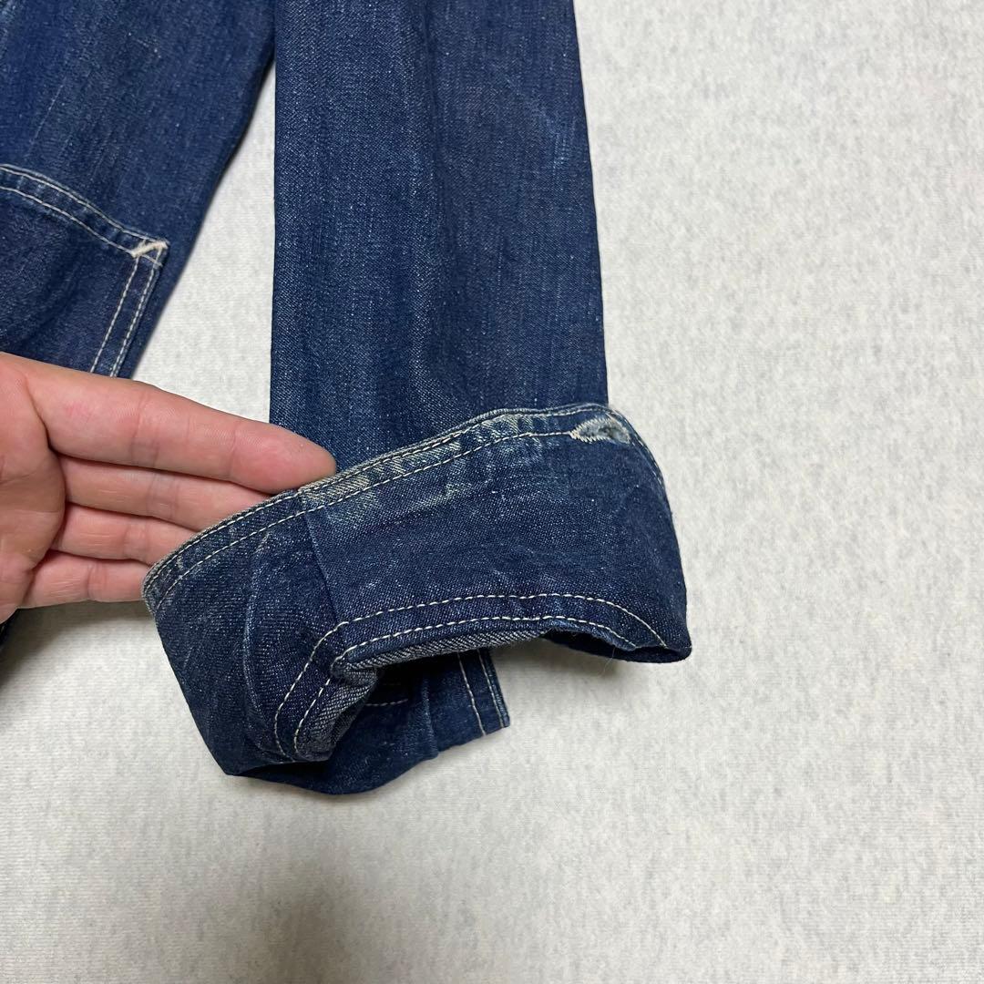 40s Lee 91 j ハウス カバーオール 濃紺 真紺 50s ロングL