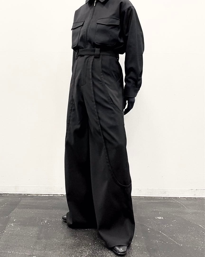 GOAT ESSENCE TUCK WIDE PANTS BLACK SIZE3 - メルカリ