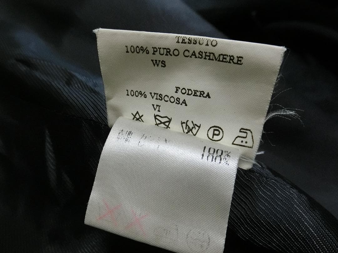 イタリア製　バーニーズニューヨーク　カシミヤ　ベルテッド　チェスターコート　３８