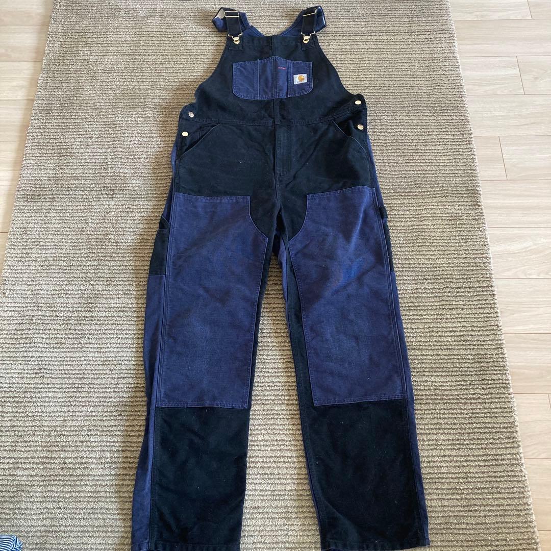 Carhartt ブラックネイビーオーバーオール34✖️32 楽天市場】カーハート オーバーオール ネイビーの通販