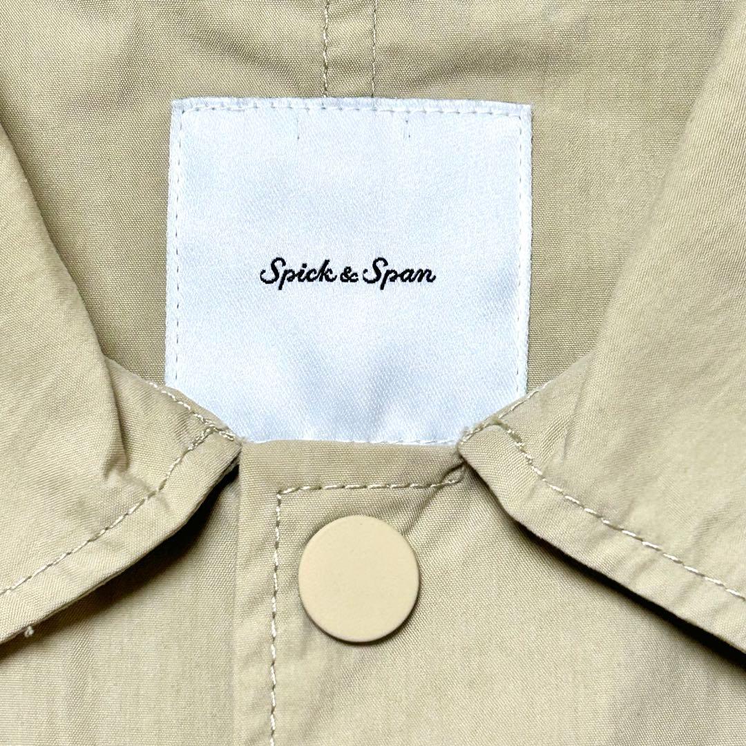 2024スピックアンドスパン コットンナイロン ステンカラーテントコート