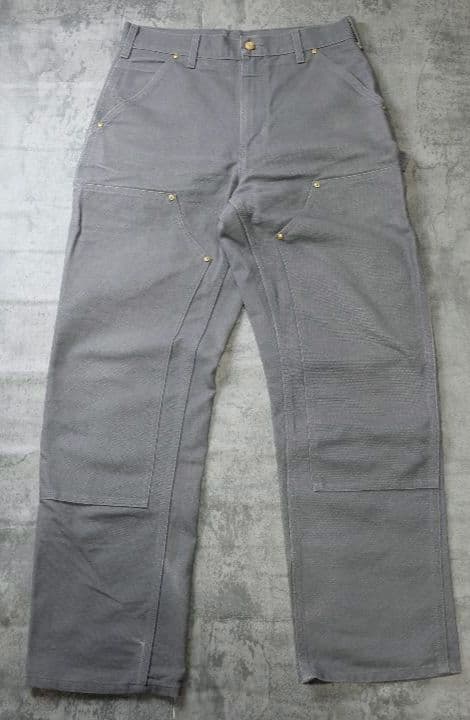 希少 Carhartt カーハート ダブルニー B01GVL グレー USA製 - メルカリ