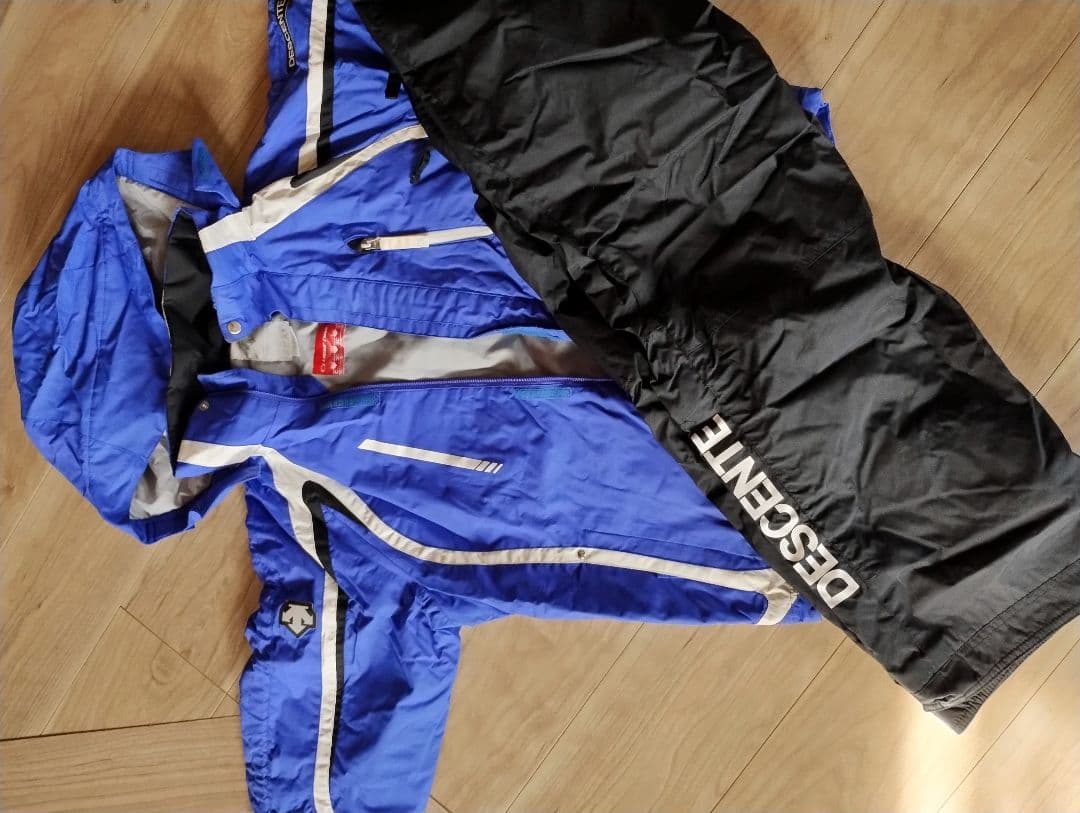 DESCENTE スキーウェア 150サイズ 青 - メルカリ
