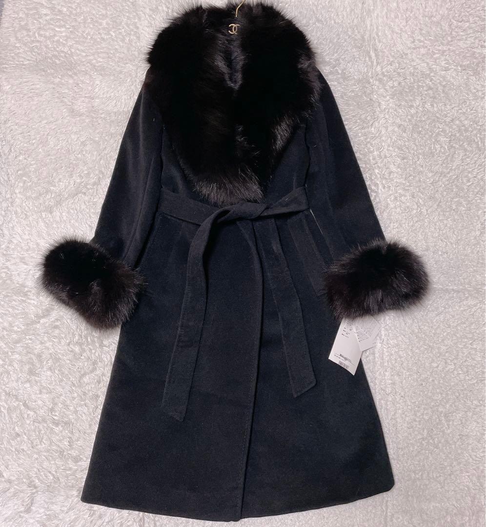 新品タグ付✨ノーベスパジオ フォックスファーコート 4WAY アンゴラ 36 S
