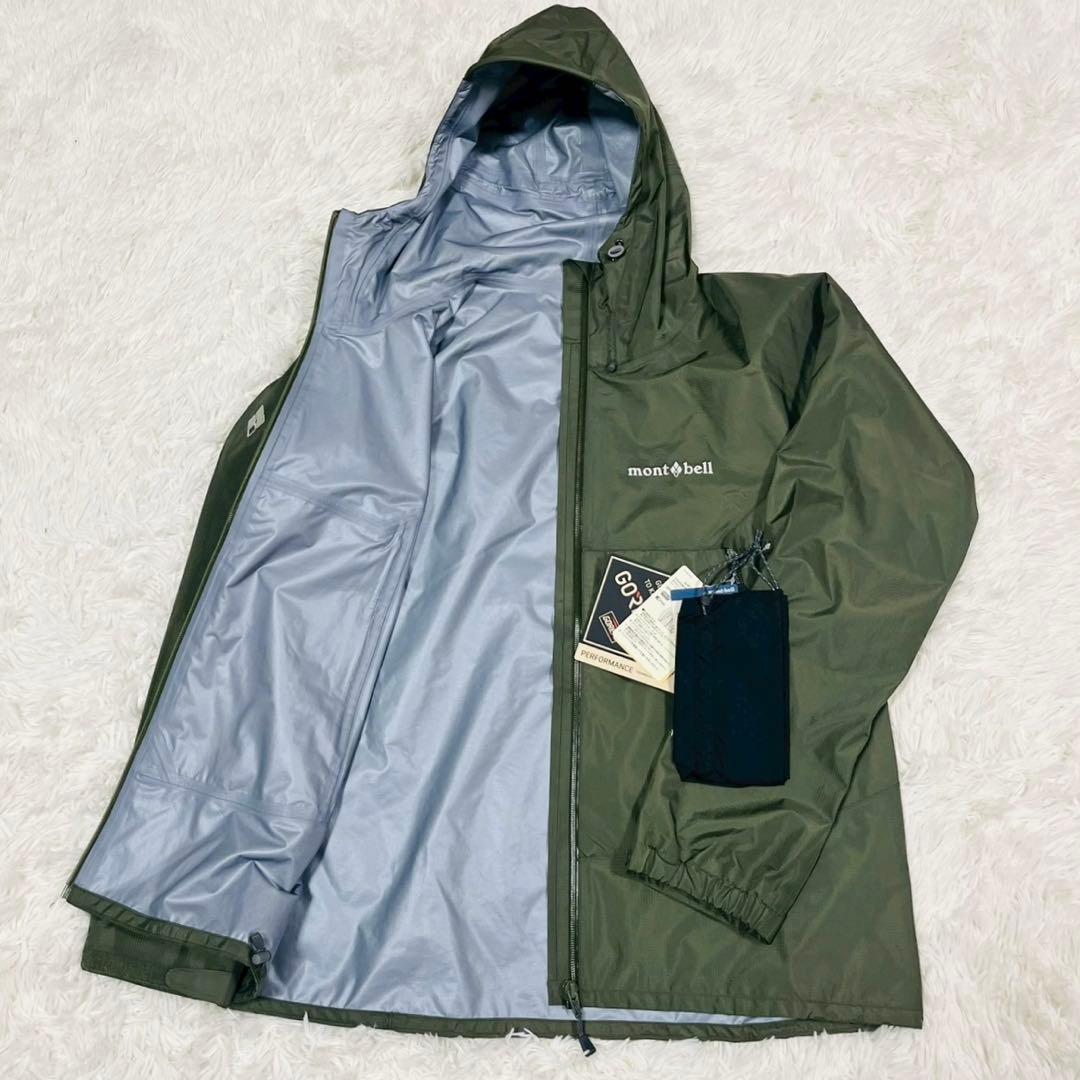 モンベル レイントレッカージャケット Women's XL タグ付きカーキ 現行