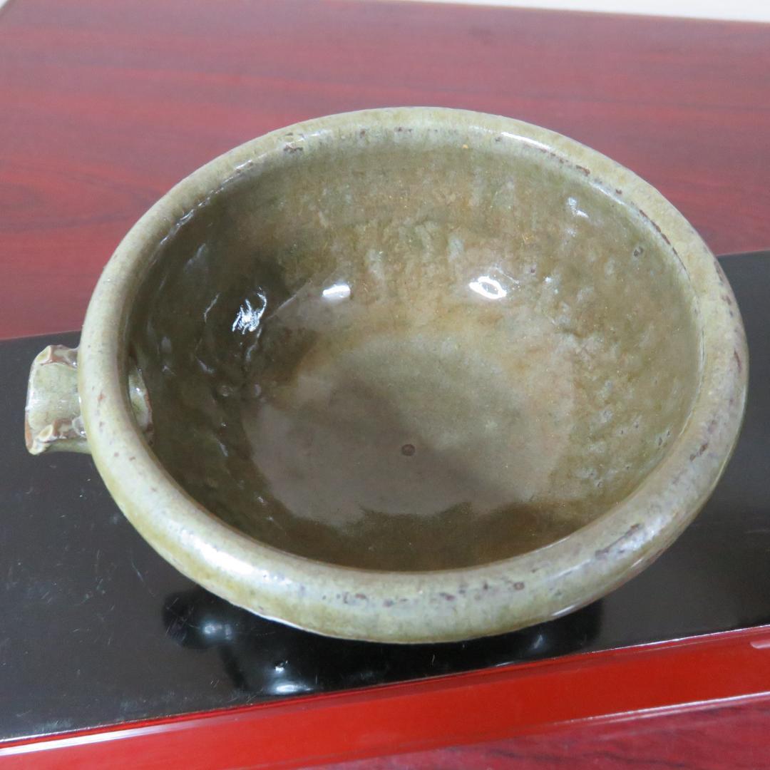 片口 越前 氷坂焼 グリーン 緑 深緑 小振り 銘 - メルカリ