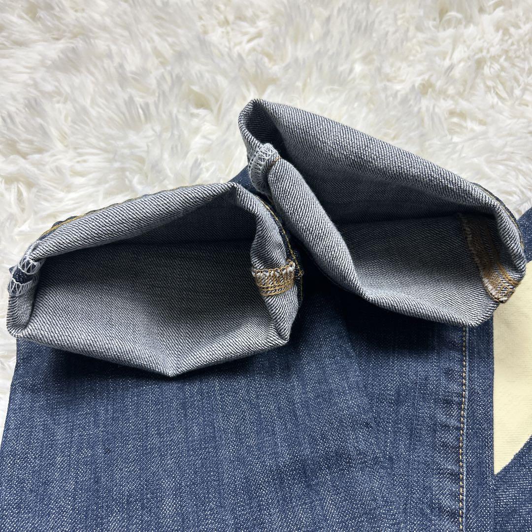 エヴィスドンナ デニム 白ペンキ ビッグカモメ グッドコンディション