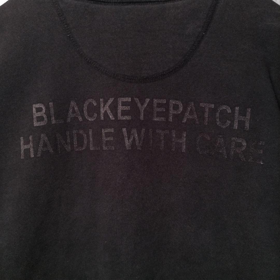 a66【人気Lサイズ】ブラックアイパッチ 刺繍ロゴ スウェット 入手困難