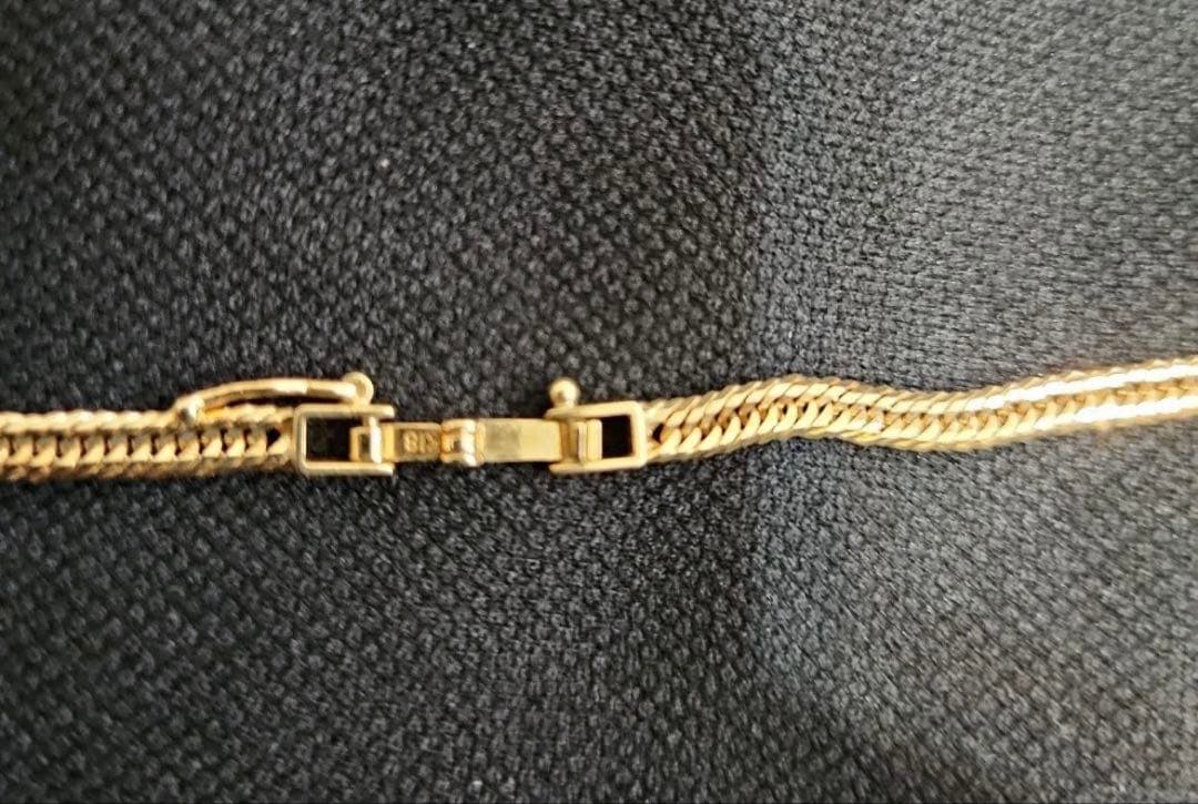 K18 喜平ネックレス 12面トリプル 12.3g 約51cm