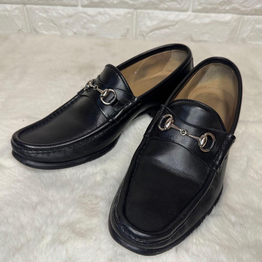 GUCCI ホースビットローファー 23cm ブラック - メルカリ