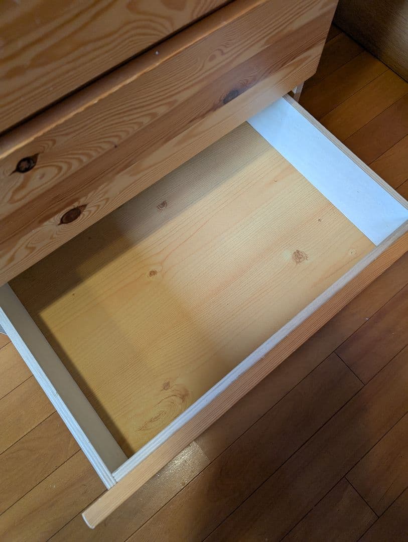 《送料込》無印良品 パイン材チェスト4段 木製家具 衣類収納 タンス廃盤品