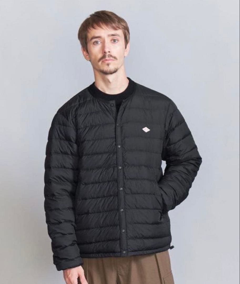 DANTON ダントン クルーネック インナーダウンジャケット MEN Lサイズ DANTON / メンズ クルーネック インナー ダウン ジャケット（ダウン