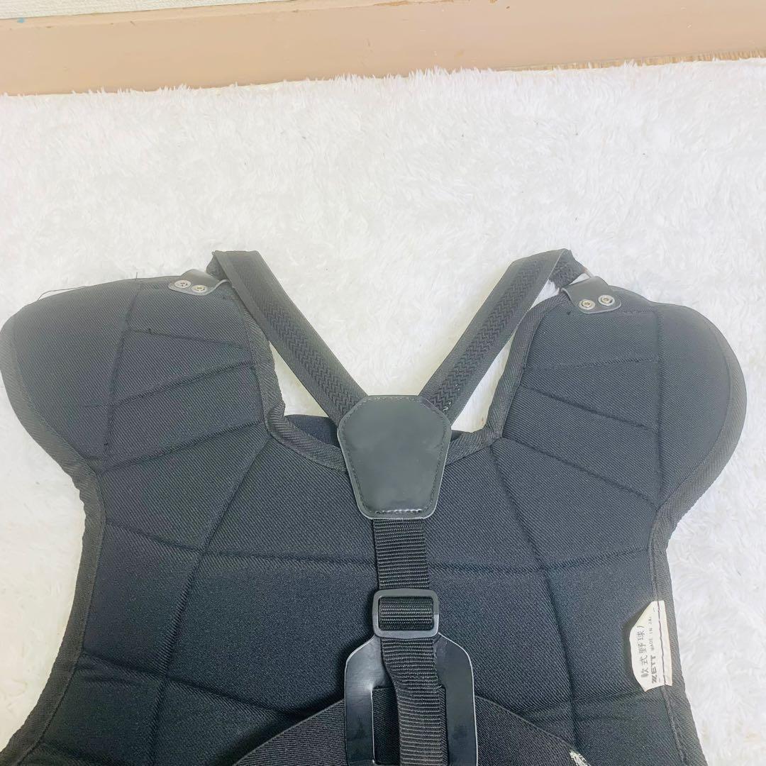 ZETT JSBB 軟式用成人 キャッチャー 防具 ニークッション レガース