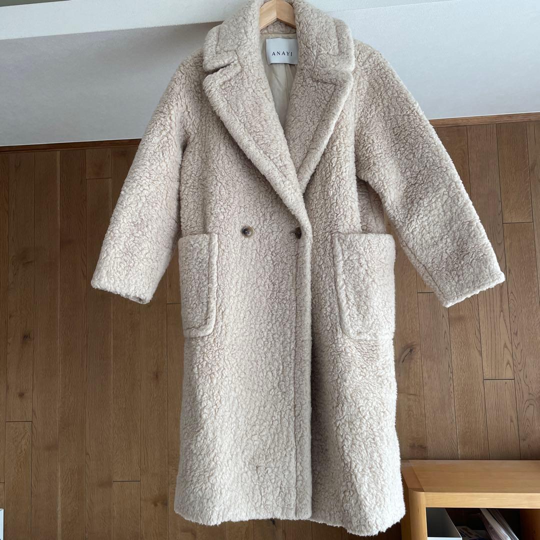 ANAYI （アナイ）　カーリーウールロングコクーンコート ANAYI（アナイ）の「カーリーウールロングコクーンコート（その他