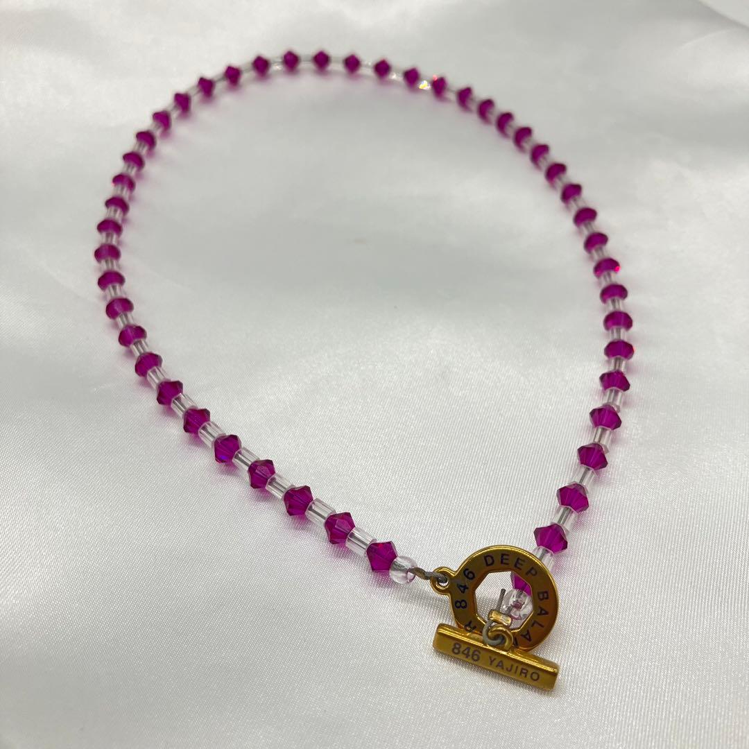 846 YAJIRO 8シリーズ ネックレス GOLD TITA22 ピンク - メルカリ