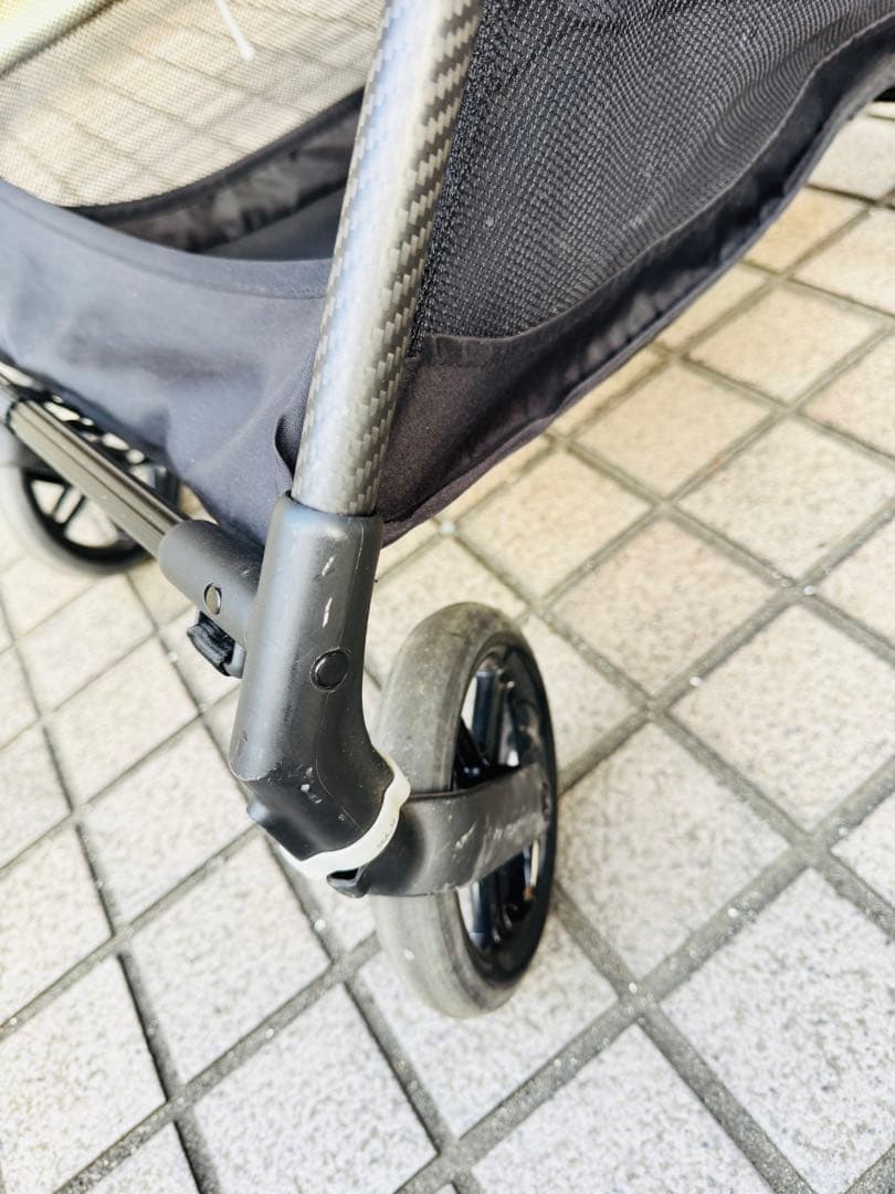 サイベックス メリオ カーボン コットンホワイト 23年式 雨カバー冬