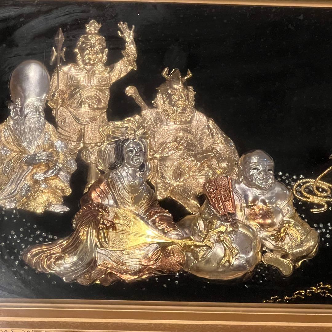 松庵 黄金七福神 純金 純銀 鍍金 金運 工芸品 24KGP - メルカリ