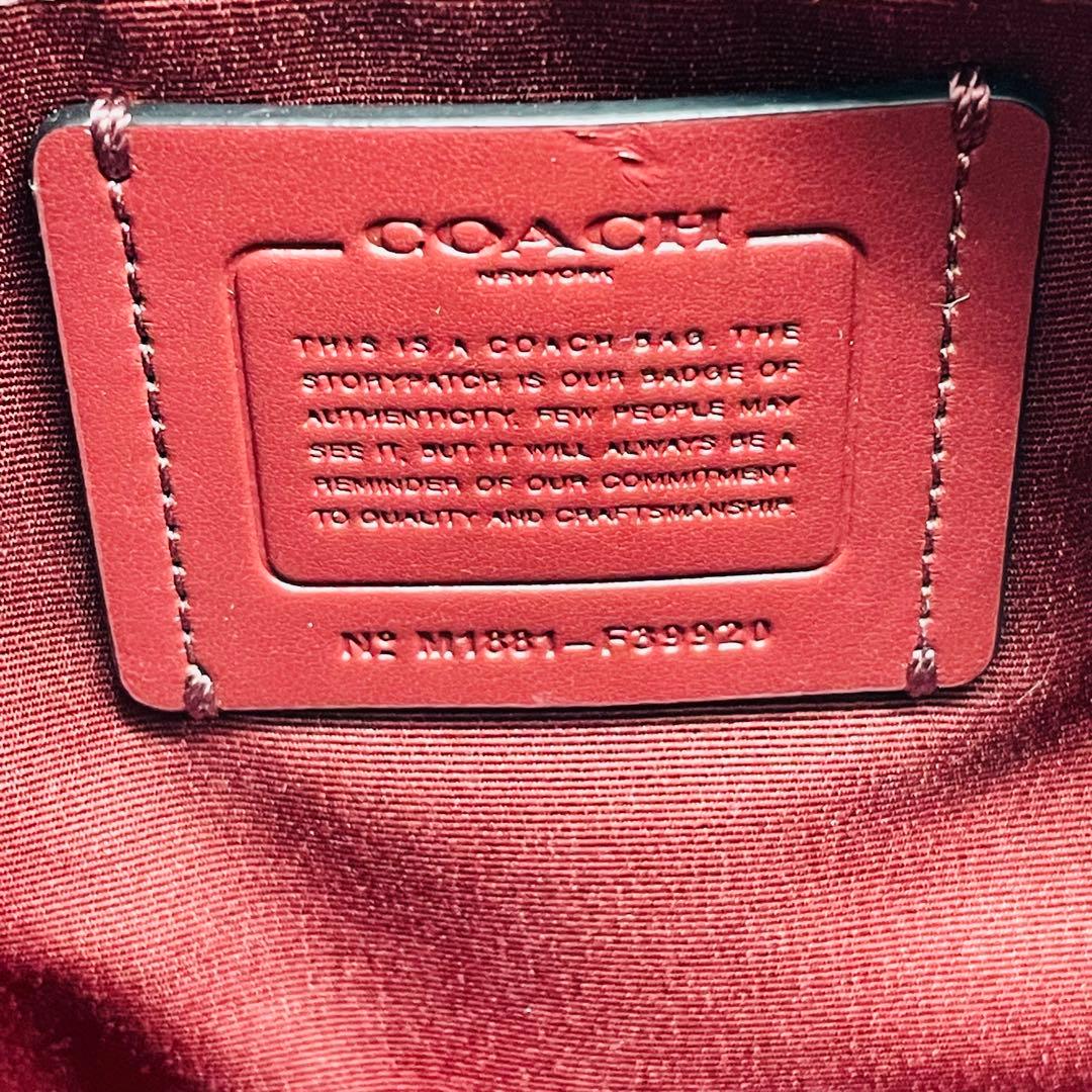 コーチ ミニボストンバッグ F39920 2WAY デニム ネイビー 良品 - メルカリ