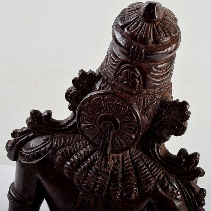 仏教美術 木彫 パールバティ像 置物 N 8904