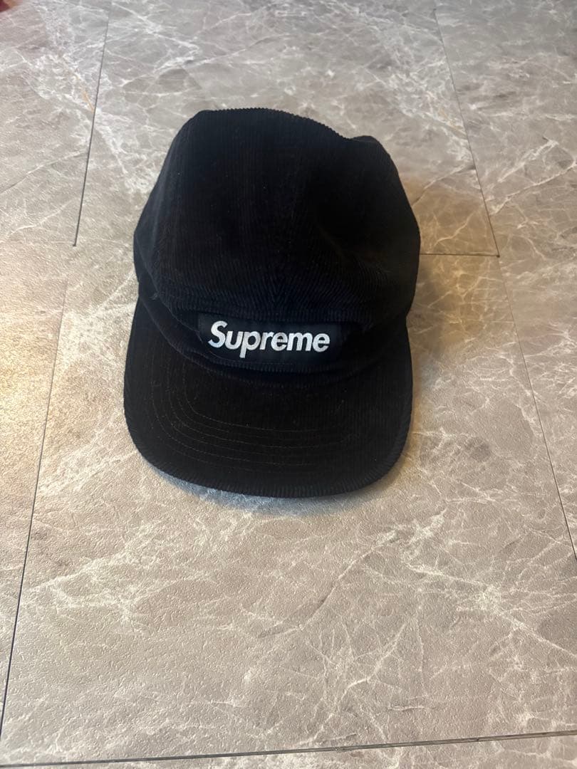 Supreme ブラックキャップ 100%ウール - メルカリ