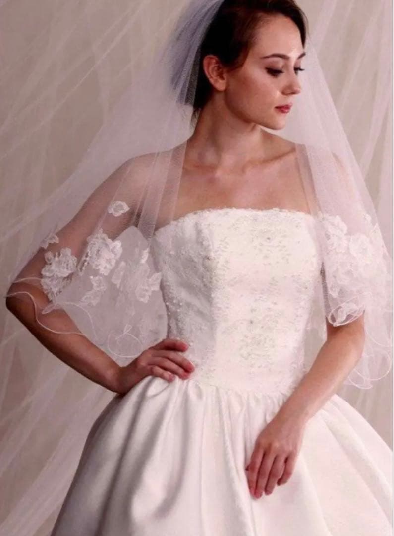 ビビ様専用】桂由美ロングベール YM-29K 2段 ドレス ベール - メルカリ